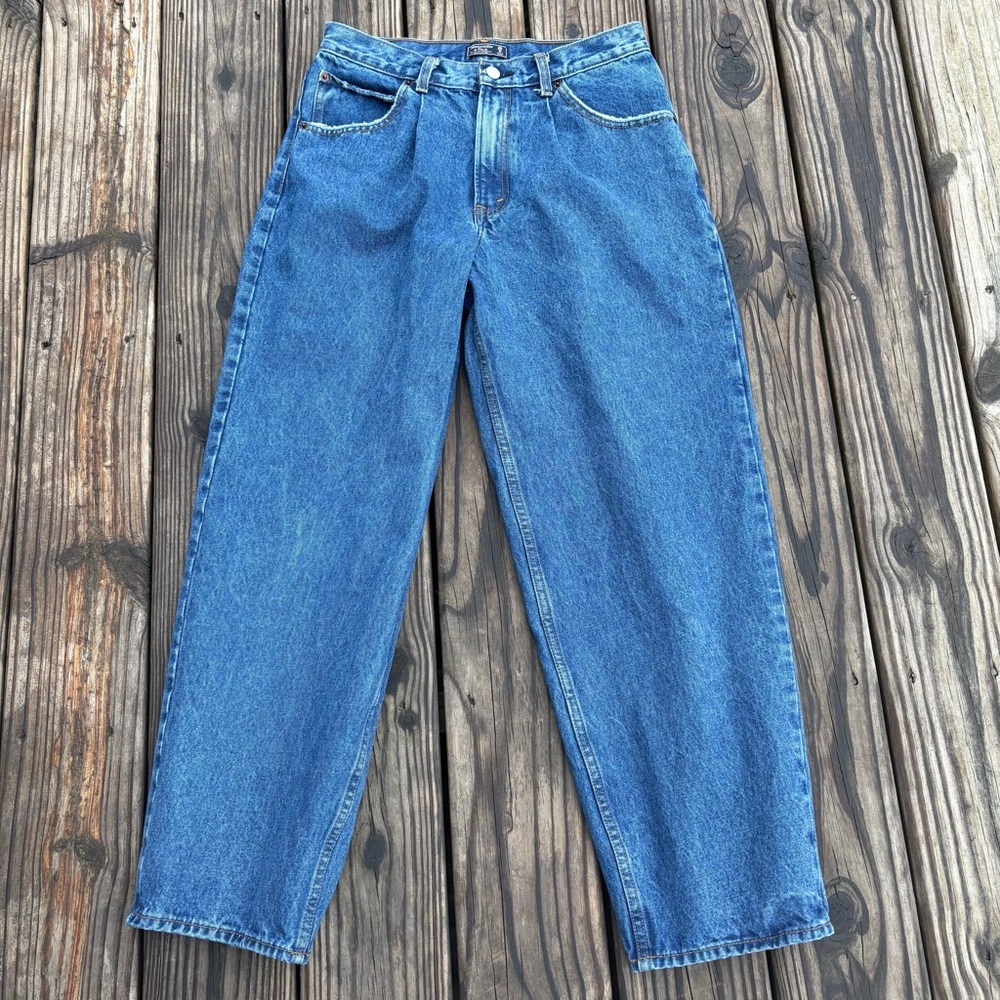 Abercrombie & Fitch High Rise Jeans Pleated Front